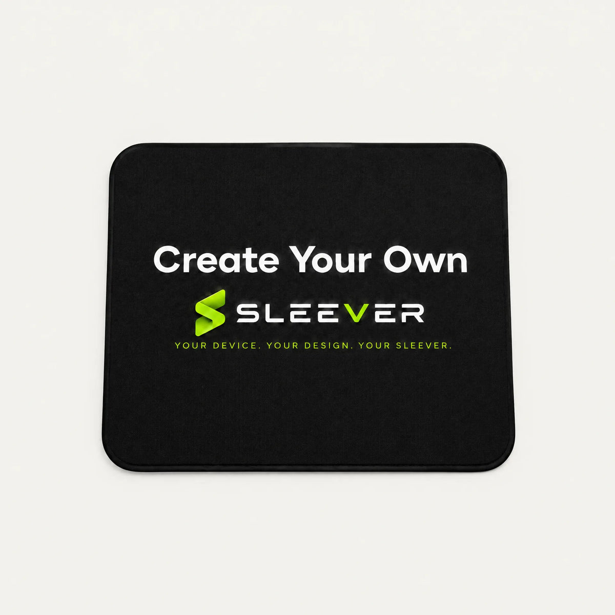 SLEEVER custom create-your-own mouse pad with smooth surface and non-slip rubber base
