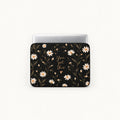 White daisy flowers floral pattern with gold You got this typography on a black padded laptop sleeve by SLEEVER